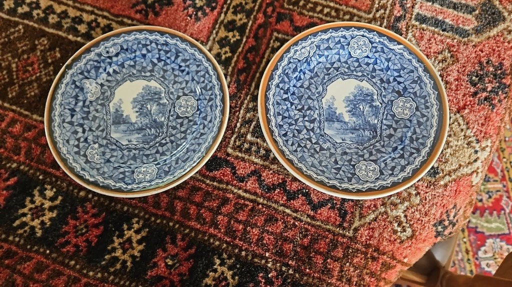 2 gebak schaaltjes antiek Villeroy en Boch Flamand, Antiek en Kunst, Ophalen of Verzenden