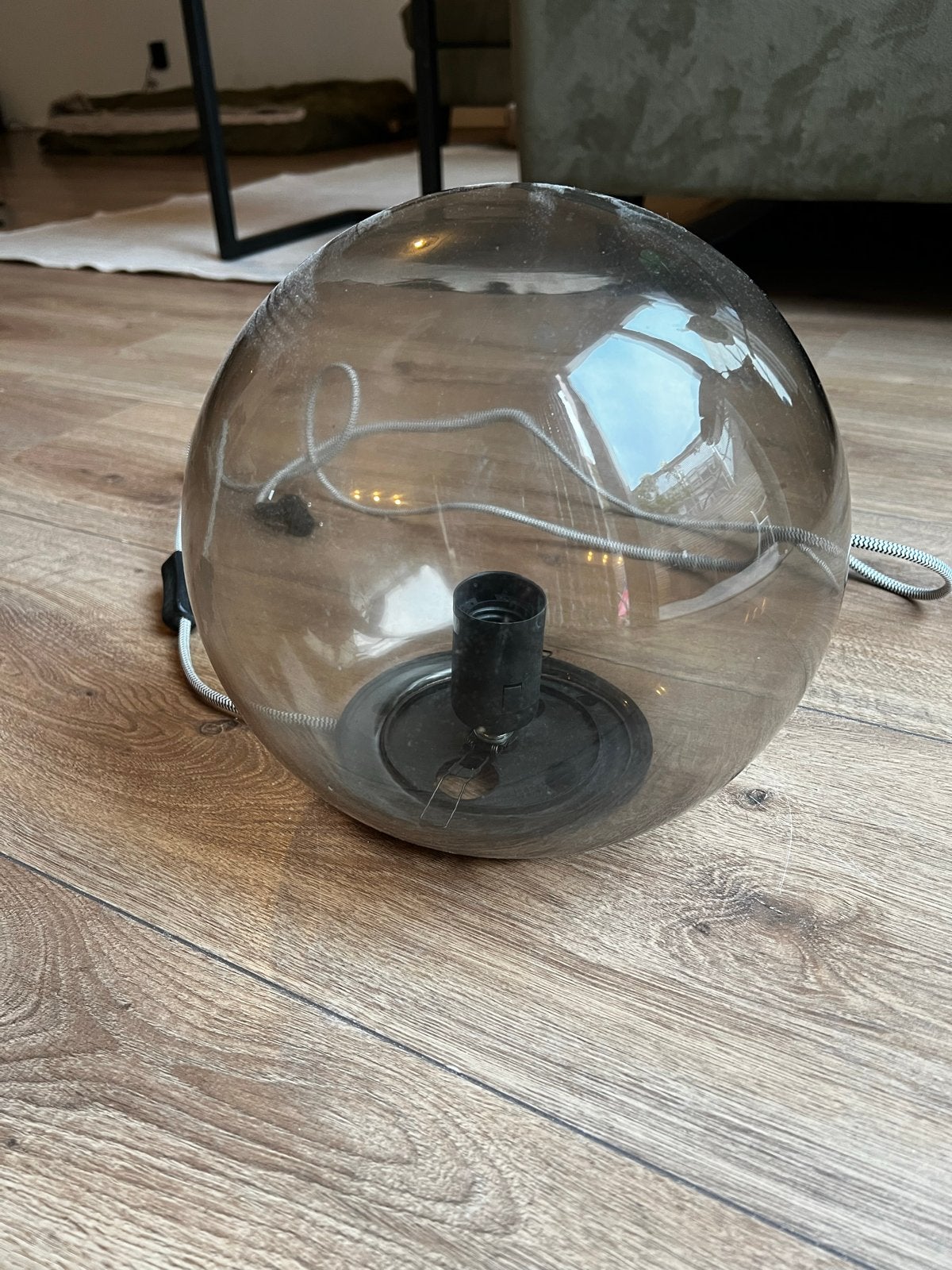 IKEA lampenset: Vloerlamp + 3 FADO tafellampen, Ophalen, Gebruikt, Glas, 150 tot 200 cm