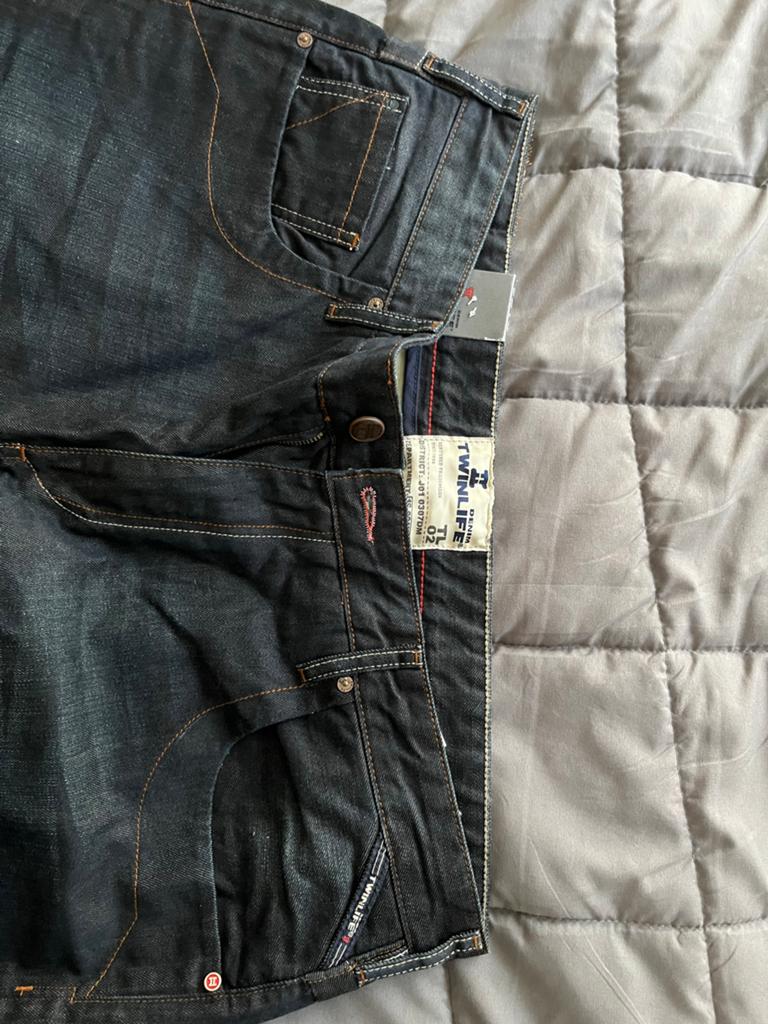 Nieuwe Twinlife spijkerbroek W40 L32 - Donkerblauw, Ophalen of Verzenden, Nieuw, Blauw, W40 - W42 (confectie 56/58)