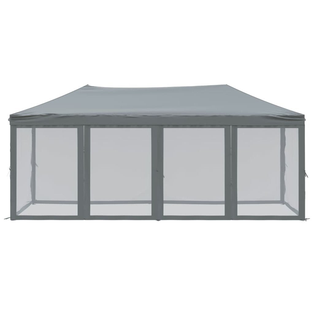 Partytent inklapbaar met zijwanden 3 x 6 m antraciet *NIEUW, Tuin en Terras, Ophalen, Nieuw, Minder dan 5 meter, Opvouwbaar