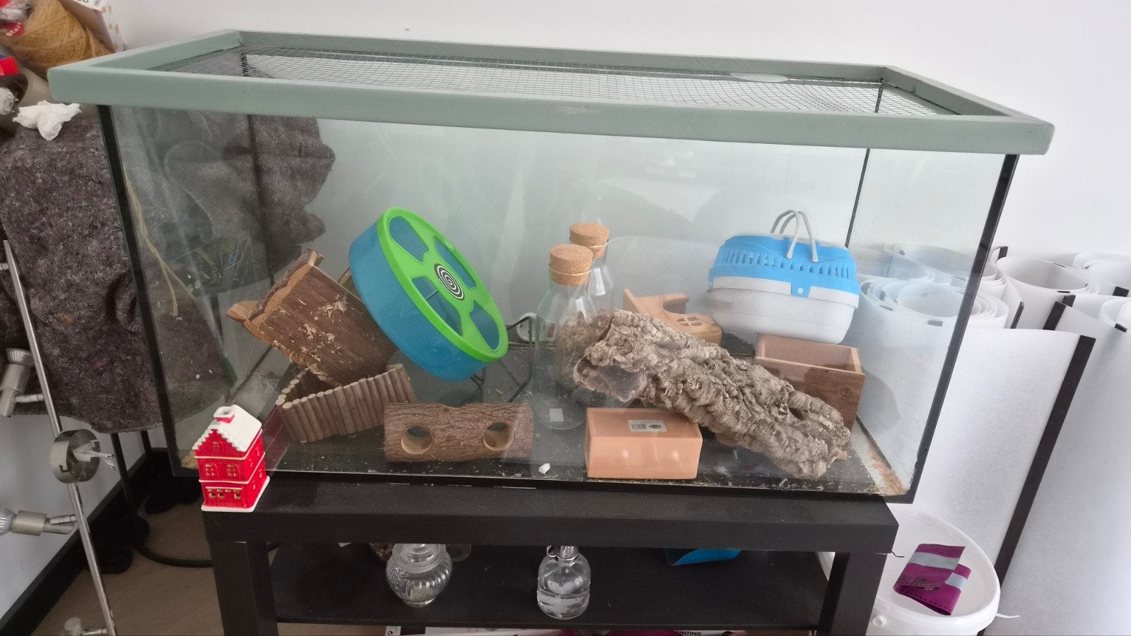 Mooie Hamster/reptielen bak., Zo goed als nieuw, Ophalen, Minder dan 60 cm, Hok
