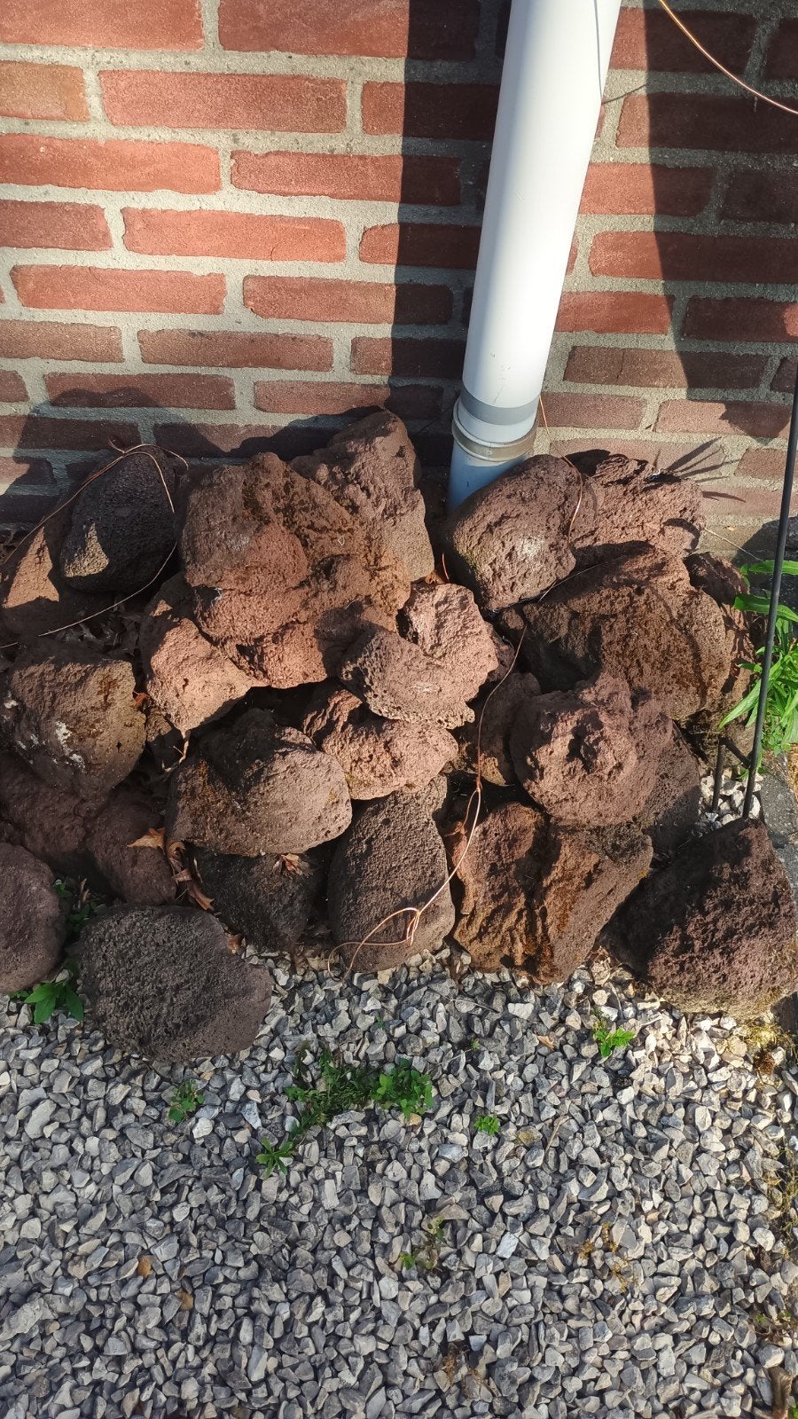 Mooie lava stenen voor tuin of decoratie, Ophalen, Gebruikt, Bruin, Kei