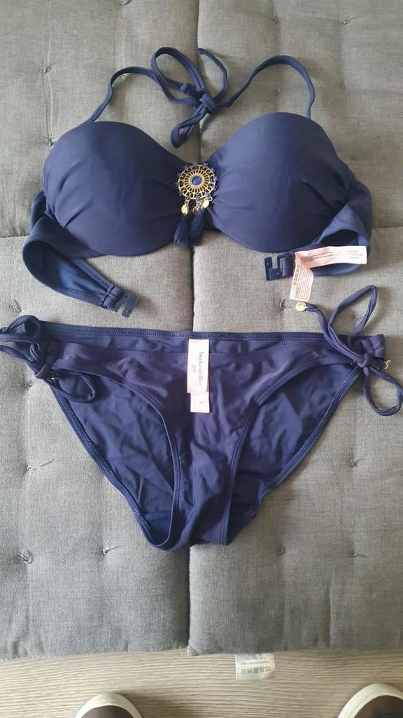 Hunkemöller Bikini - blauw 75C / S, Blauw, Ophalen of Verzenden, Bikini, Hunkemöller