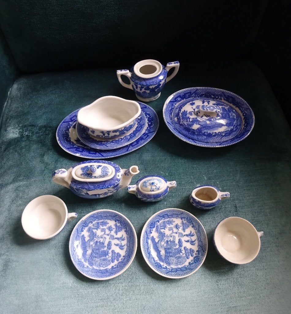 Kinderservies Blue Willow - Van Nelle, Verzamelen, Ophalen, Zo goed als nieuw