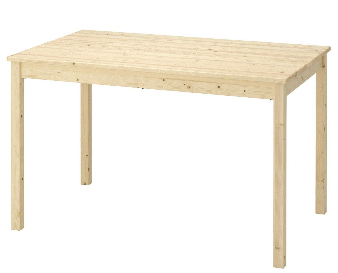 2x Ivar stoelen en Ingo eettafel, Huis en Inrichting, Ophalen, Gebruikt, 100 tot 150 cm, 50 tot 100 cm