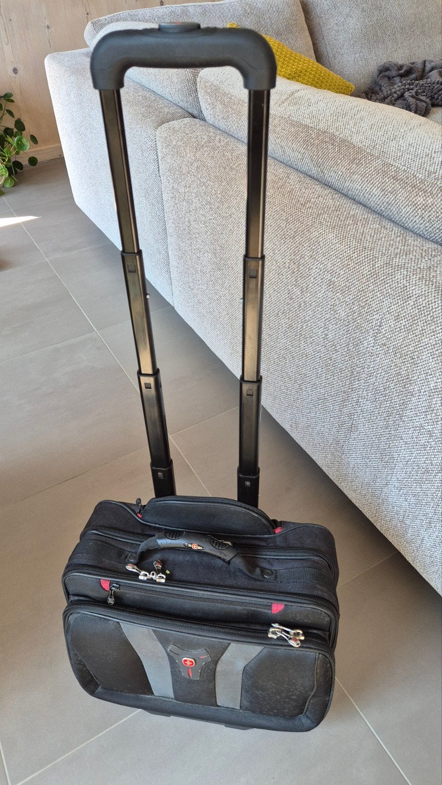 Wenger Granada laptop trolley laptoptas, 40 tot 60 cm, Wieltjes, 20 tot 30 cm, Zwart