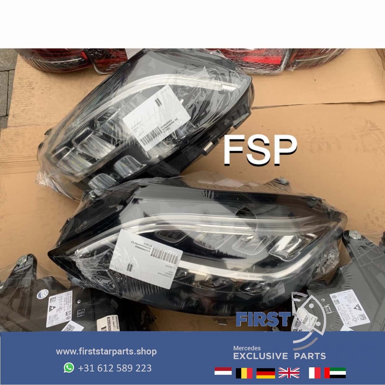 W205 C205 Mercedes C Klasse FACELIFT LED Koplamp LINKS RECHT, Gebruikt, -, Ophalen of Verzenden, -