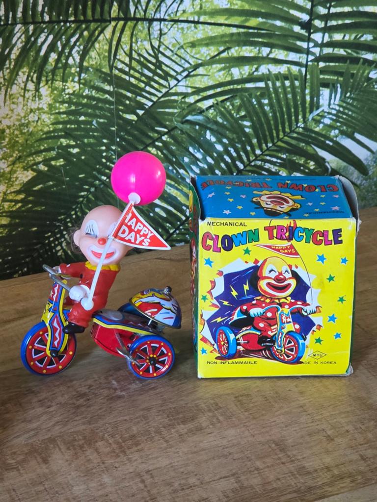 Vintage MTU Happy Days Clown Tricycle - In originele doos!, Ophalen of Verzenden