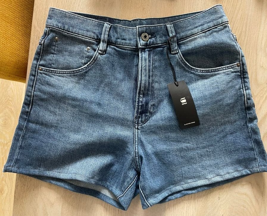 G-Star Raw Virjinya Slim denim shorts maat 28 nieuw, Kort, Blauw, Nieuw, Ophalen of Verzenden