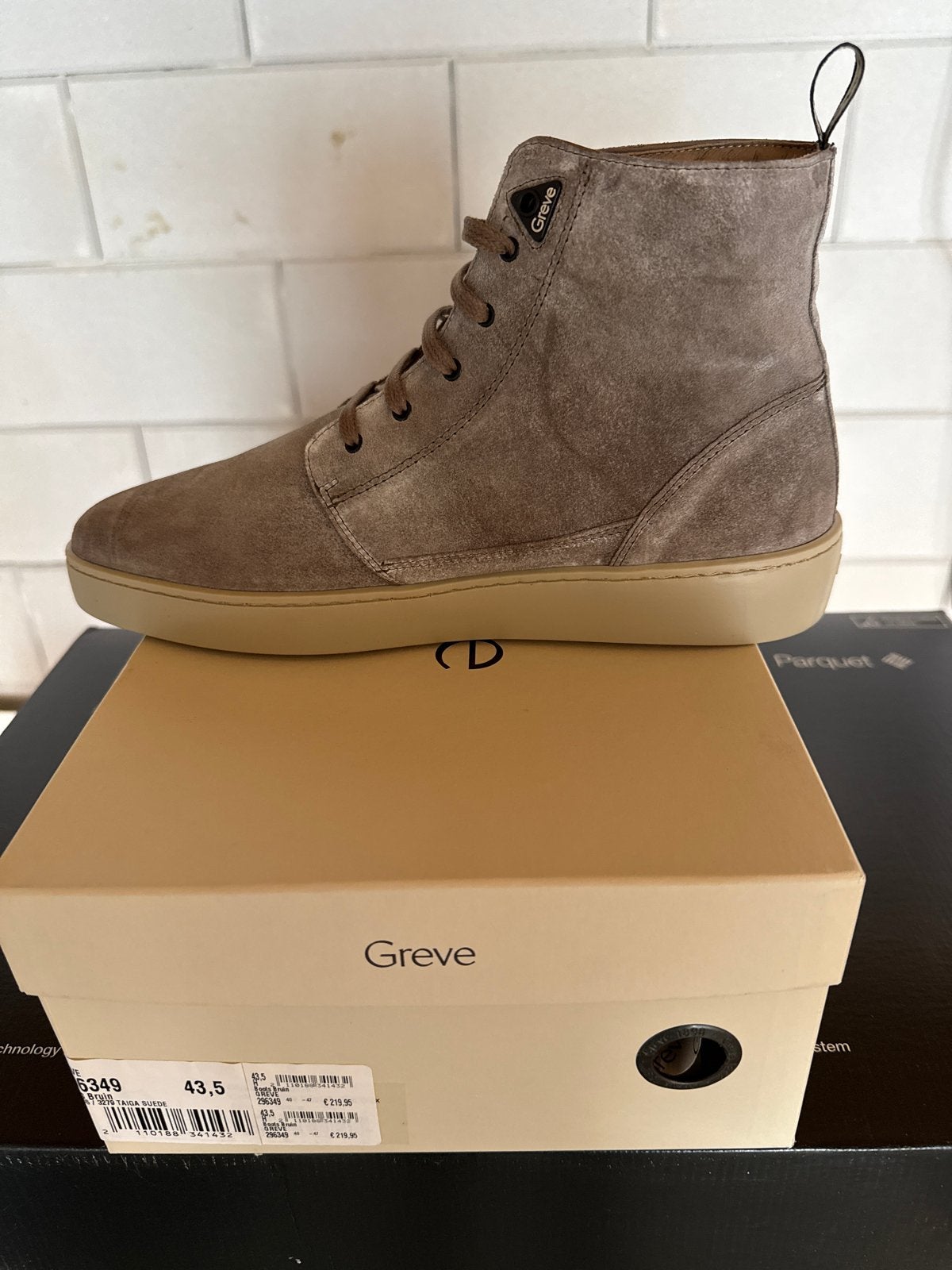 Greve suède boots maat 43,5 - NIEUW, Ophalen of Verzenden, Nieuw, Bruin, Boots