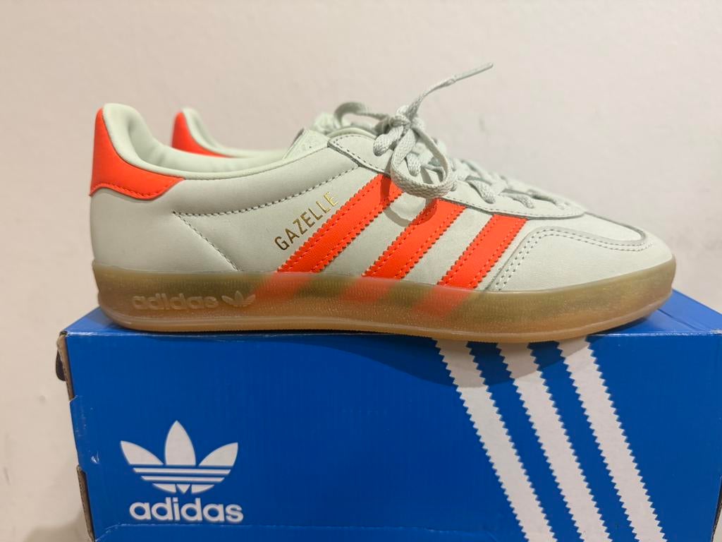 Te koop nieuwe Adidas Gazelle indoor maat 38 2/3, Postlaan 3, Nieuw, Ophalen of Verzenden, Sneakers of Gympen