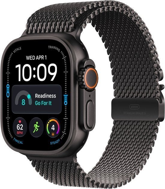 Apple Watch Ultra4 49mm Black Titanium Black Milanese Band M, Apple Park Way Cupertino, Apple, Nieuw, Info@apple.com