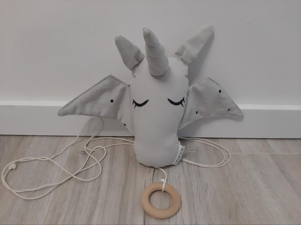 Knuffel muziekdoos liewood unicorn eenhoorn K7612, Ophalen of Verzenden, Zo goed als nieuw