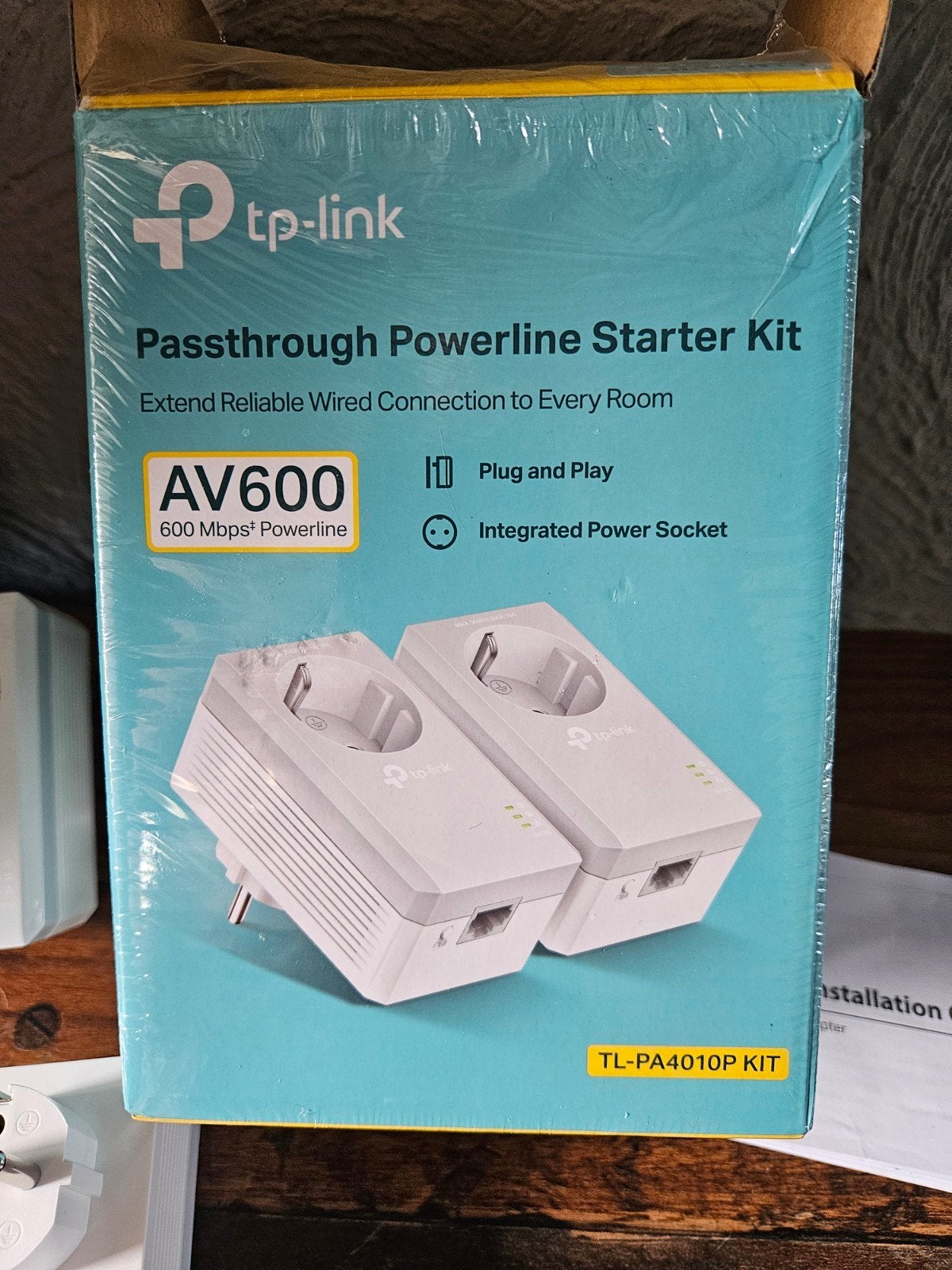 TP-Link AV600 Powerline Starter Kit TL-PA4010P, Ophalen of Verzenden, Nieuw, TP-Link
