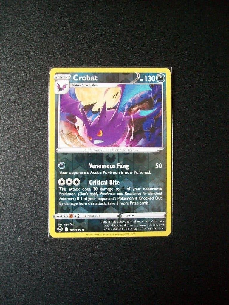 4693: Nieuwe Pokemon Kaart holofoil CROBAT HP130 (105/195), Verzenden, Nieuw, Losse kaart, Foil