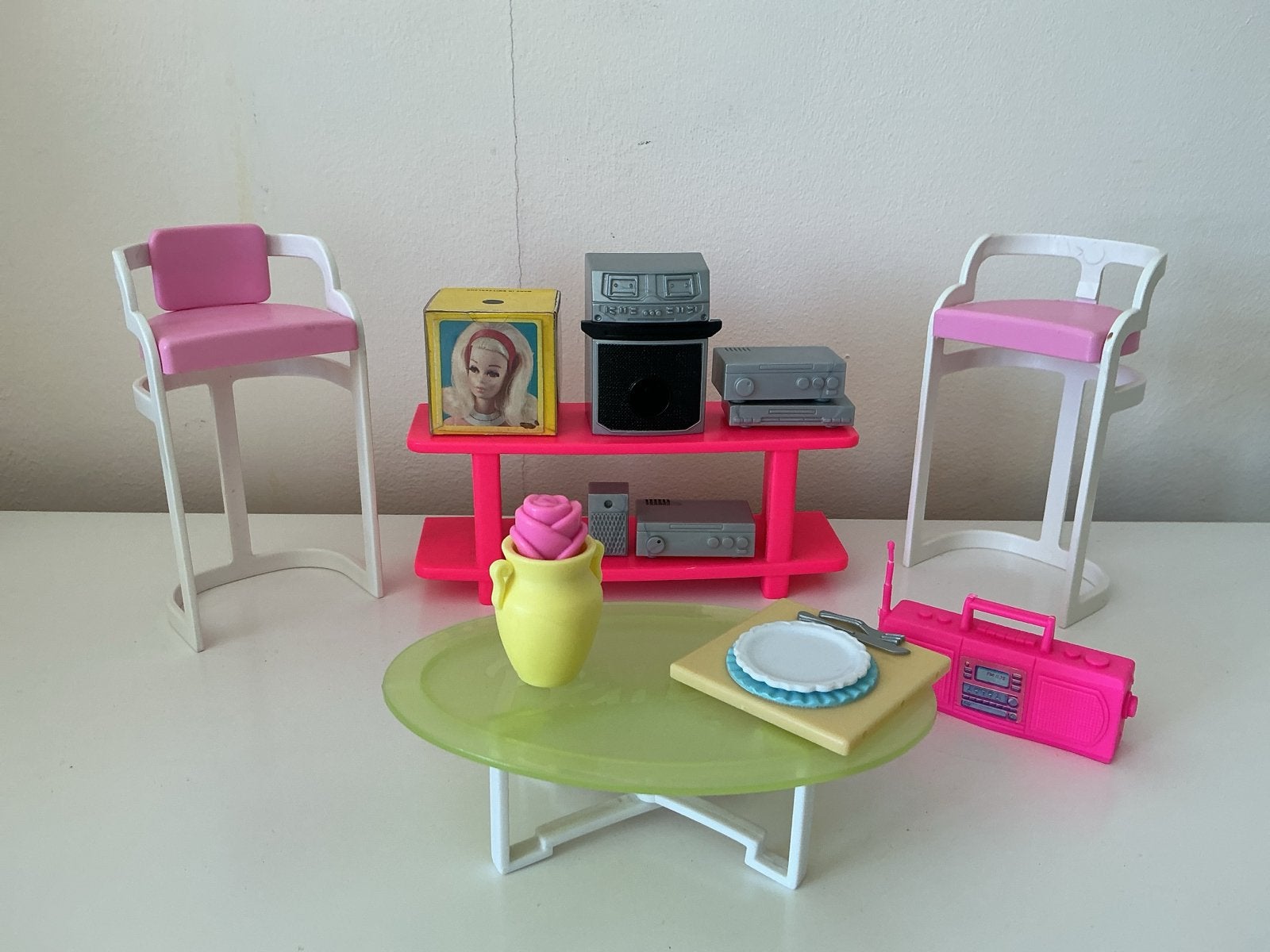 Barbie vintage meubels en accessoires poppenhuis!, Verzamelen, Poppen, Ophalen of Verzenden, Gebruikt