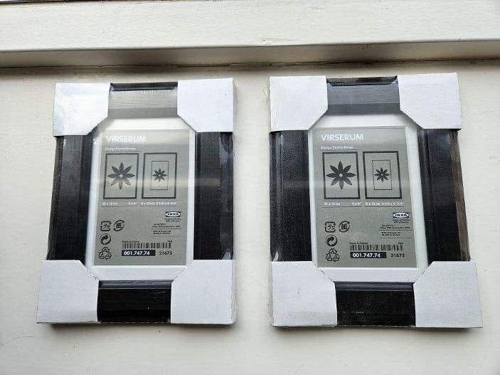 Twee nieuwe Ikea Fotolijstjes, Audio, Tv en Foto, Fotografie | Fotolijsten, Nieuw, Ophalen of Verzenden, Wissellijst, Zwart