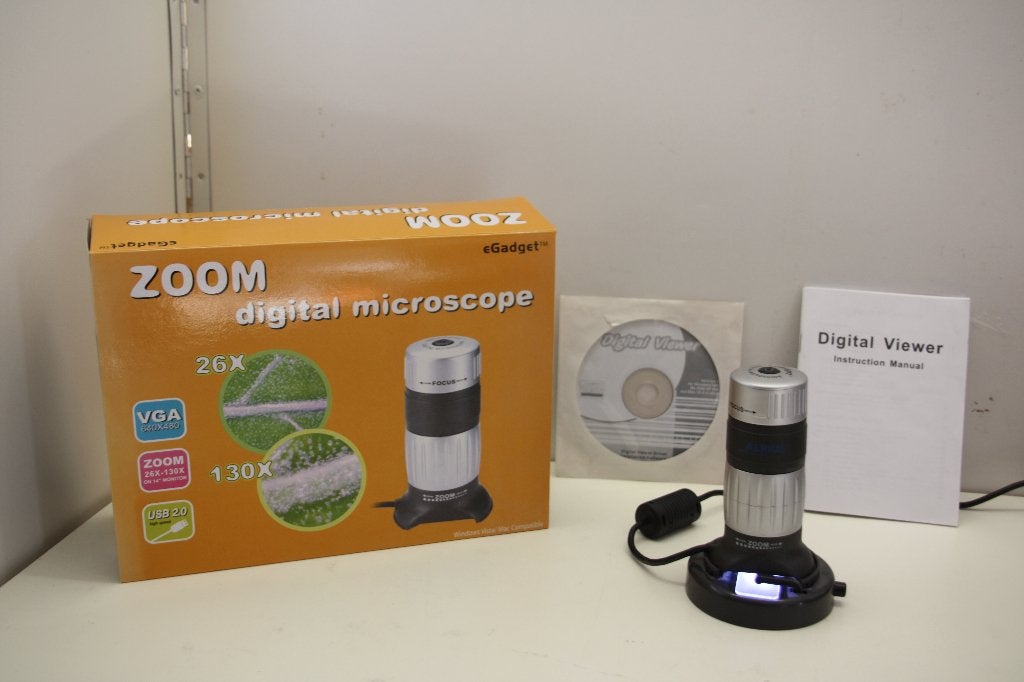 Digitale Microscoop  26 - 130x Optische Zoom. eGadget, Ophalen of Verzenden, Nieuw, Minder dan 400x