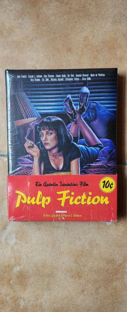 Pulp fiction blu ray 4k mediabook limited collectors edition, Ophalen of Verzenden, Nieuw in verpakking, Actie, Boxset