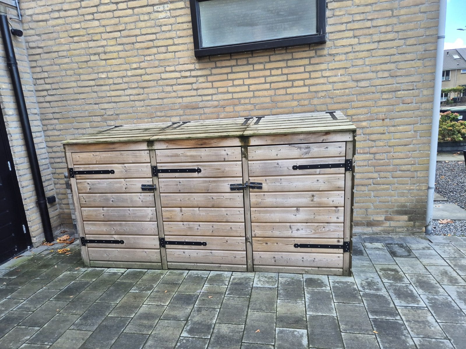 Robuuste kliko ombouw, Tuin en Terras, Ophalen, Zo goed als nieuw, Hout, Containerberging