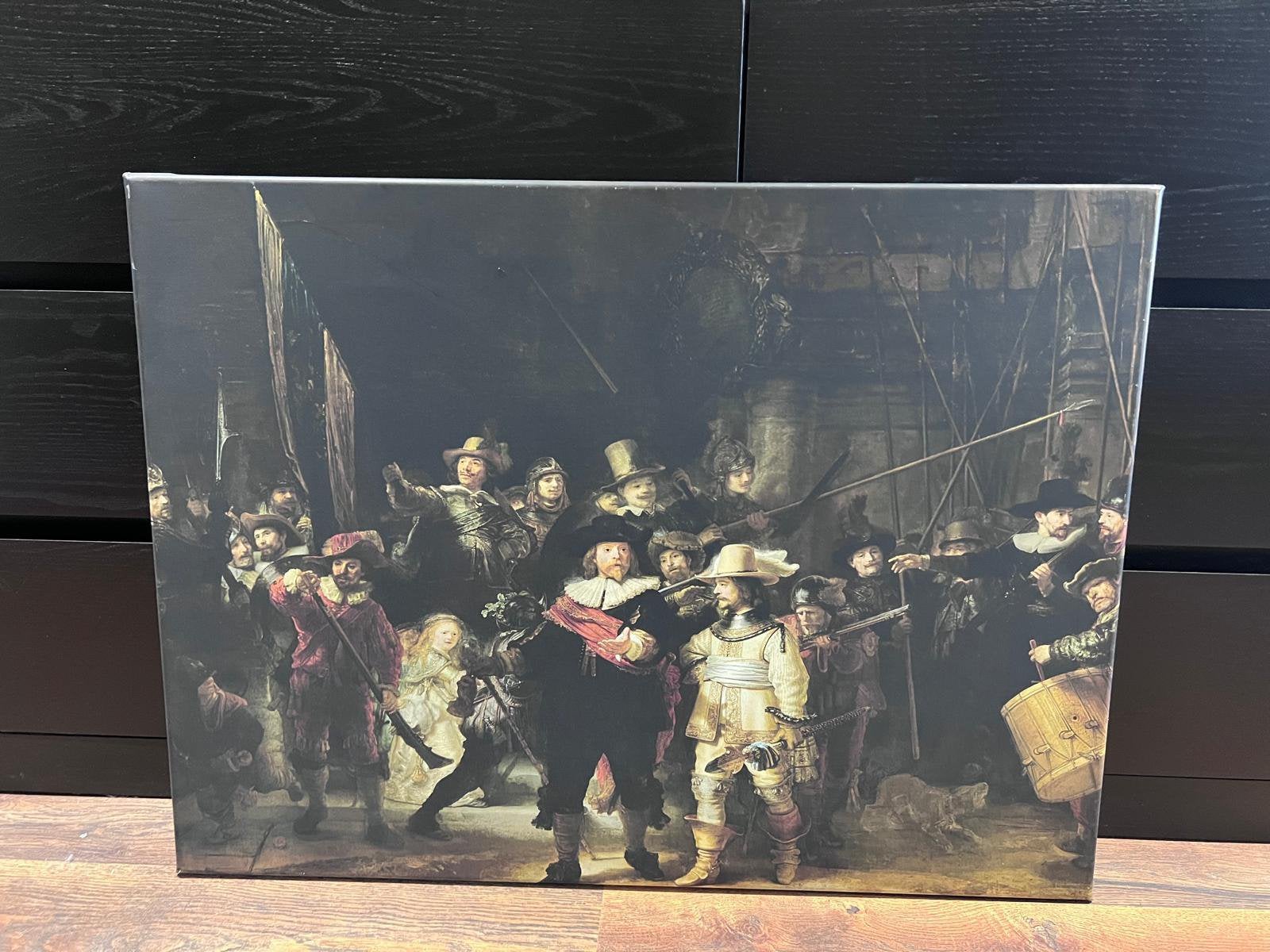 Canvas de nachtwacht, Ophalen