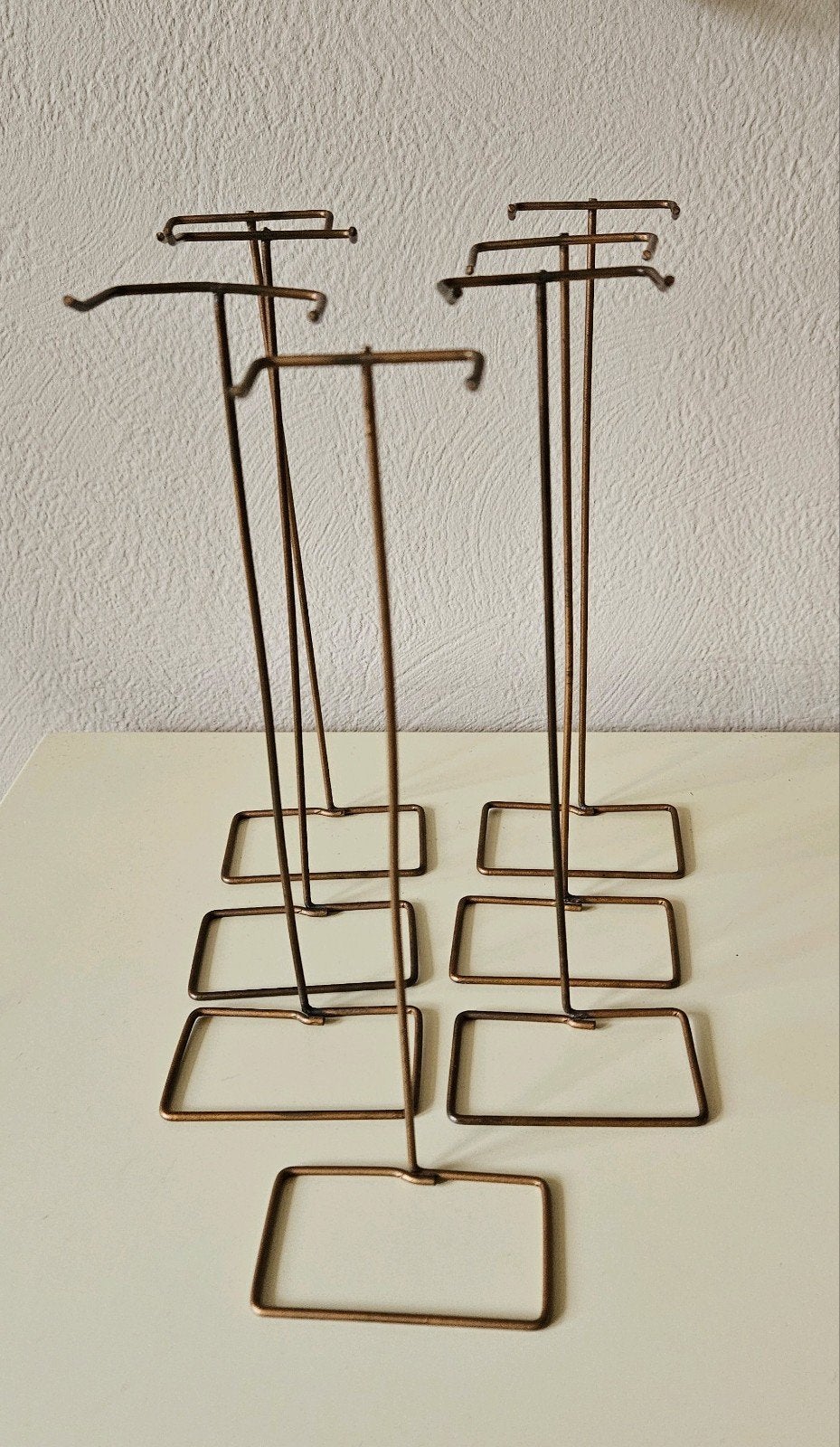 Vintage 7 Barbie standaards 60's koperkleurig, Verzamelen, Ophalen of Verzenden, Accessoires