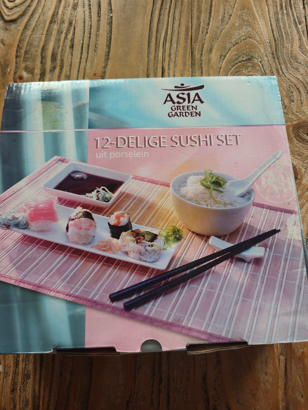 12-delige Sushi Set van porselein - Nieuw in doos, Aziatisch, Overige merken, Overige typen, Nieuw