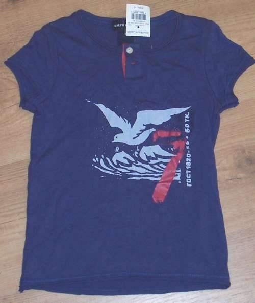 Maat 104 Blauw Ralph Lauren t-shirt NIEUW (5520) a, Kinderen en Baby's, Kinderkleding | Maat 104, Meisje, Nieuw, Ophalen of Verzenden