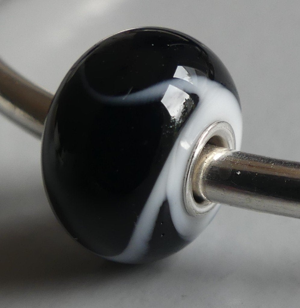 Trollbeads ZWART GORDELDIER, Gebruikt, -, Verzenden, -
