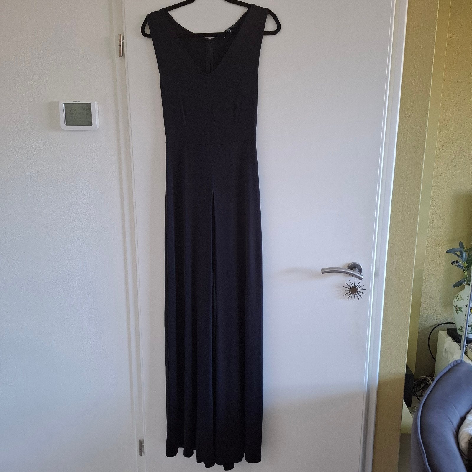 Zwarte jumpsuit met wijde pijpen - Ilse Jacobsen, Kleding | Dames, Jumpsuits, Maat 38/40 (M), Zwart, Ophalen of Verzenden, Ilse Jacobsen