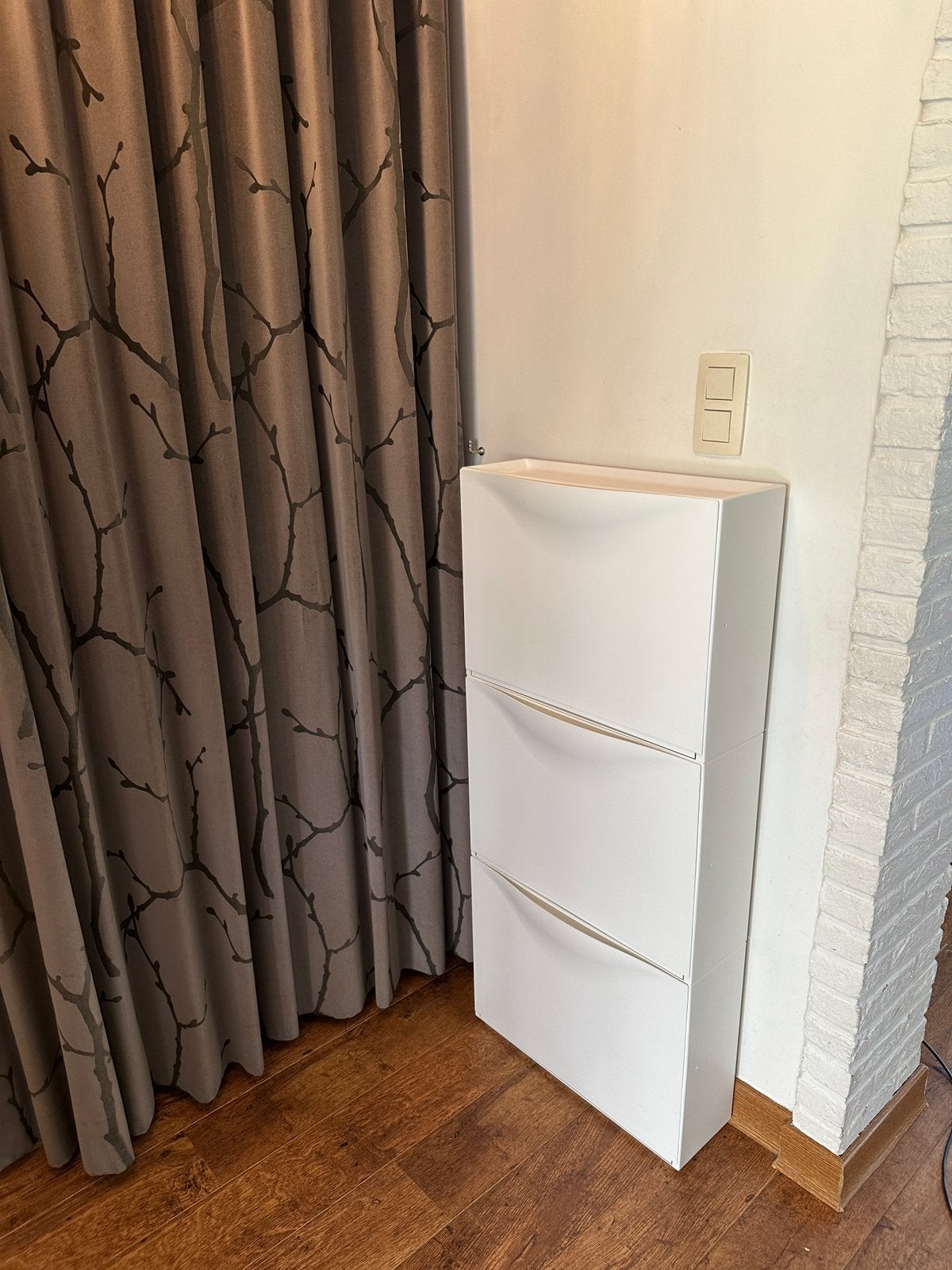 Ikea TRONES 3x Schoenenkast/opberger, wit, 52x18x39 cm, Ophalen, Zo goed als nieuw