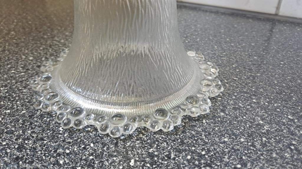 Grote glazen bowlset met 6 bijbehorende kopjes., Onbekend, Ophalen of Verzenden, Zo goed als nieuw, Aardewerk