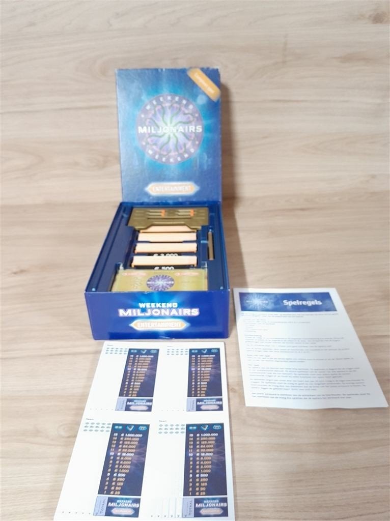 Weekend Miljonairs entertainment - s3566, Hobby en Vrije tijd, Gezelschapsspellen | Bordspellen, Verzenden, Zo goed als nieuw