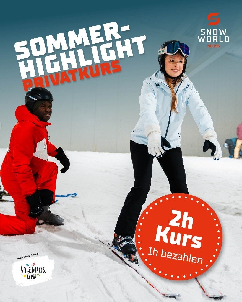 Snowworld Neuss Skipass + Buffet-Abendessen, Tickets en Kaartjes, Drie personen of meer, Arrangement, Ticket of Toegangskaart