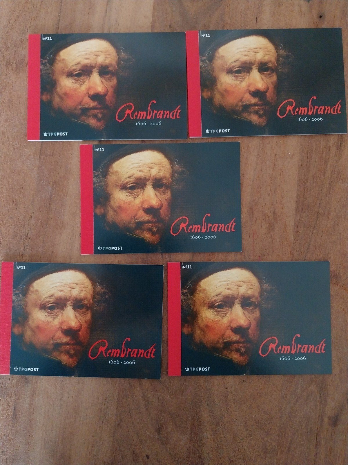 5x prestige boekjes Rembrandt van Rijn nummer 11  postfris., Postzegels en Munten, Postzegels | Volle albums en Verzamelingen