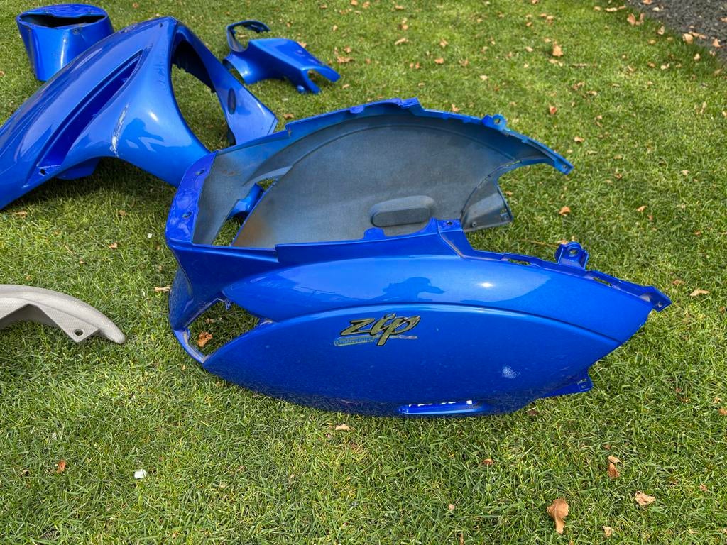 Blauwe kappenset Piaggio Zip, Ophalen, Gebruikt, Kap, Piaggio