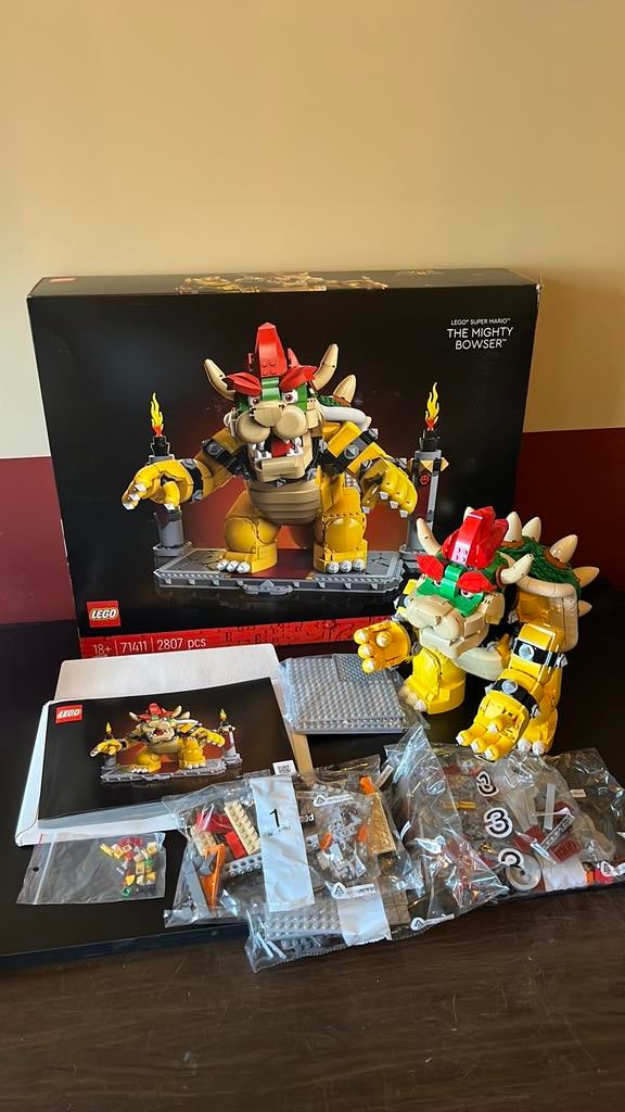 Lego Super Mario 71411 The Mighty Bowser, Ophalen, Zo goed als nieuw, Complete set, Lego