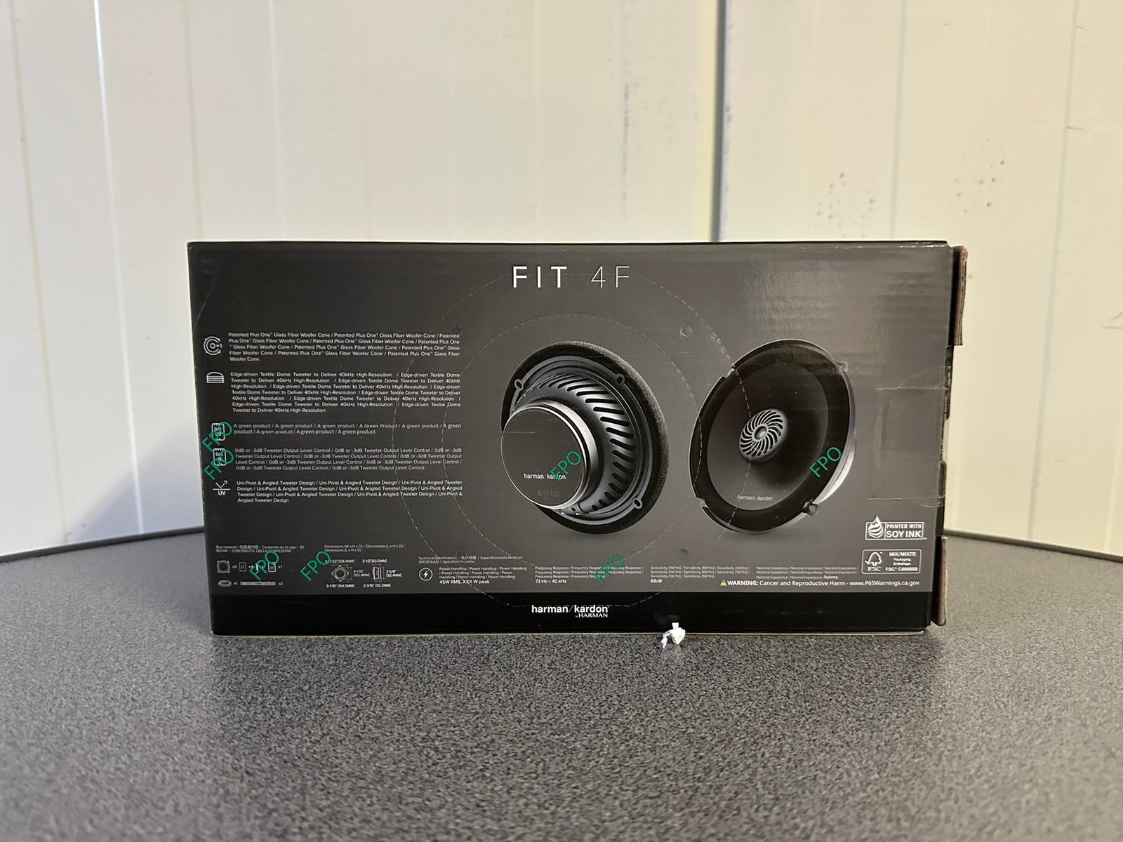 Harman Kardon FIT4F – Coaxiale Autospeakers 4 inch 30 rms, Ophalen of Verzenden, Zo goed als nieuw