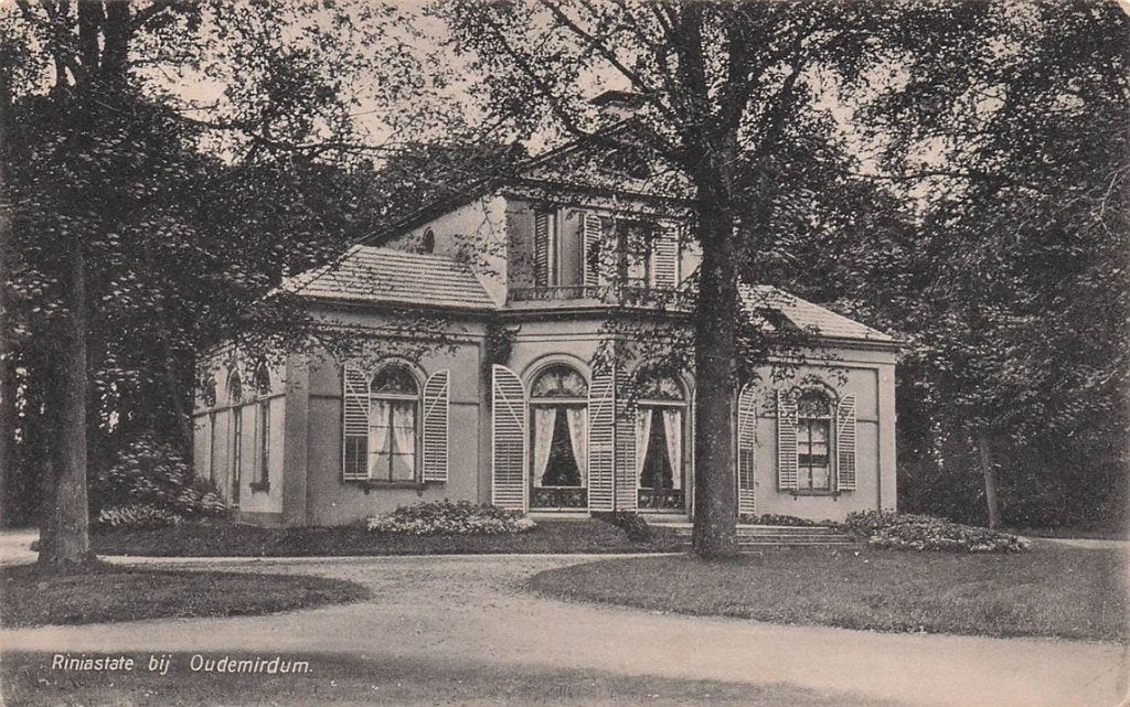 703-403-027 Riniastate bij Oudemirdum, Verzamelen, Ansichtkaarten | Nederland, Verzenden, Voor 1920, Friesland