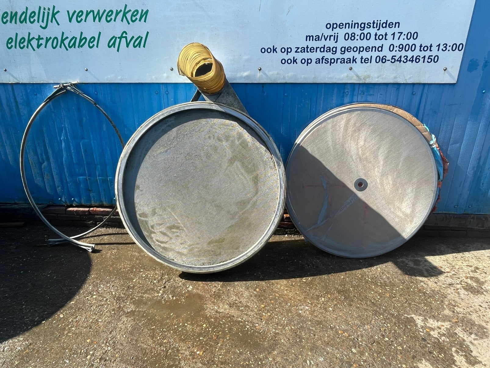 Industriële trilzeef / zeefmachine, Ophalen