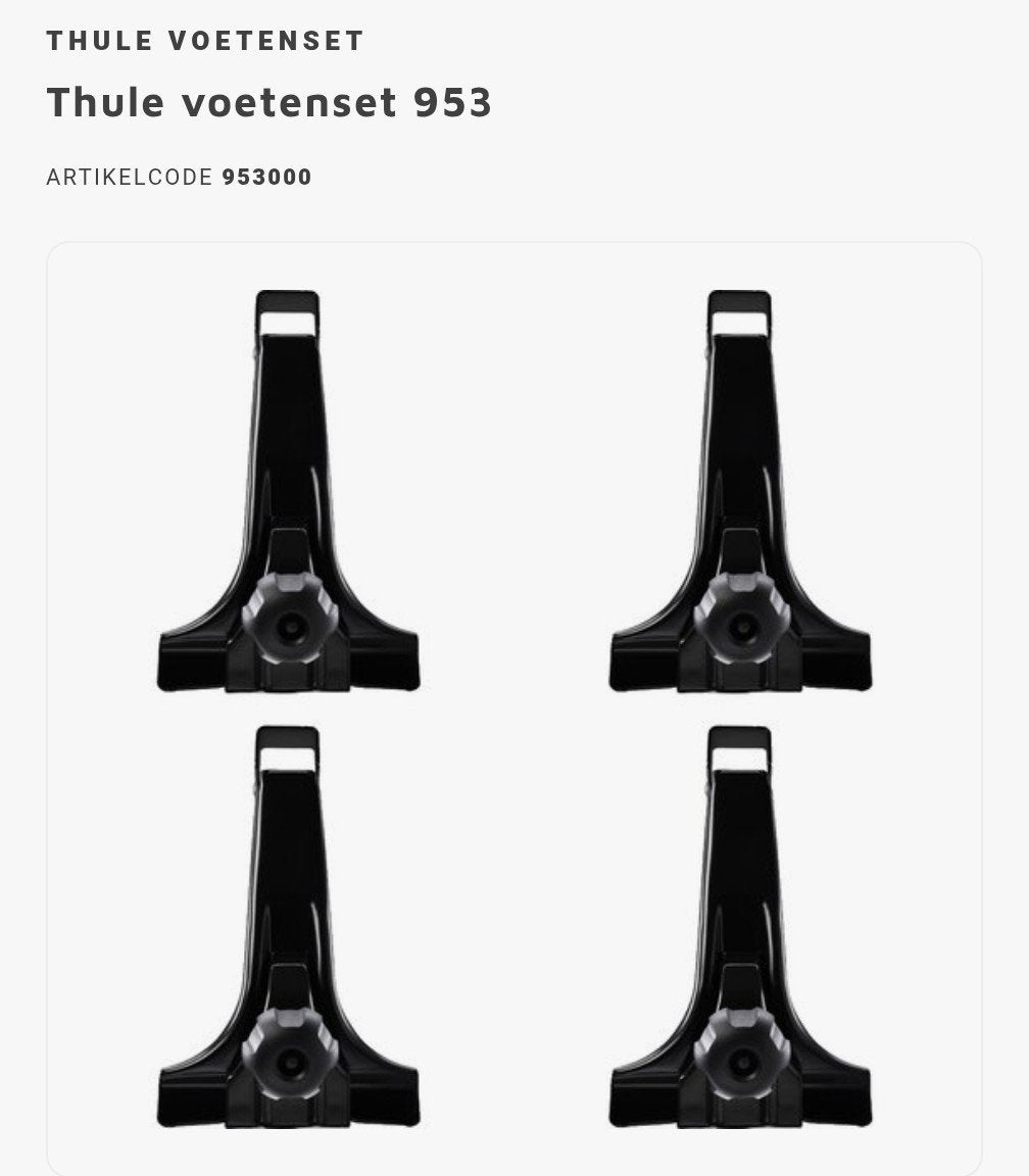 Thule Voetenset 953 - Nieuw, Auto diversen, Dakdragers, Nieuw, Ophalen of Verzenden