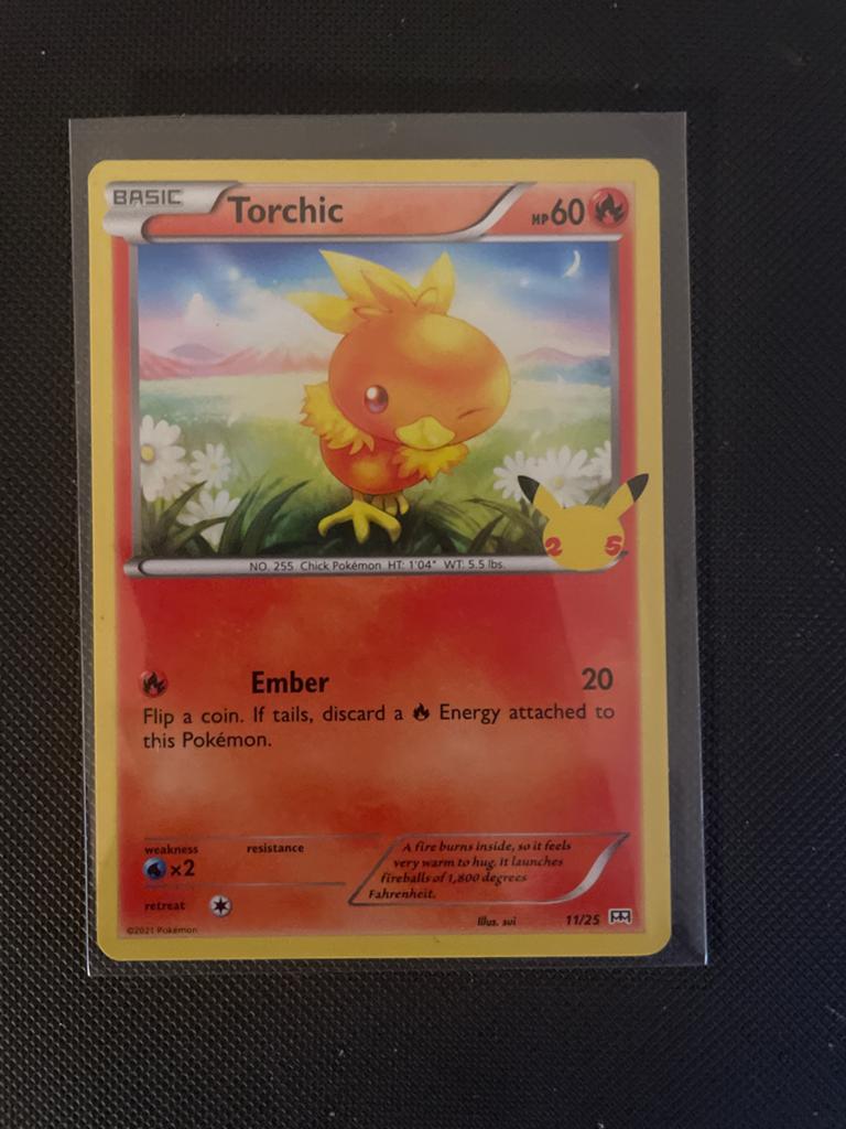 Torchic Pokémon kaart McDonald's 2021, Ophalen, Zo goed als nieuw, Losse kaart
