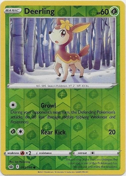Chilling Reign,  Deerling [reverse] 11/198, Verzenden, Nieuw, Losse kaart