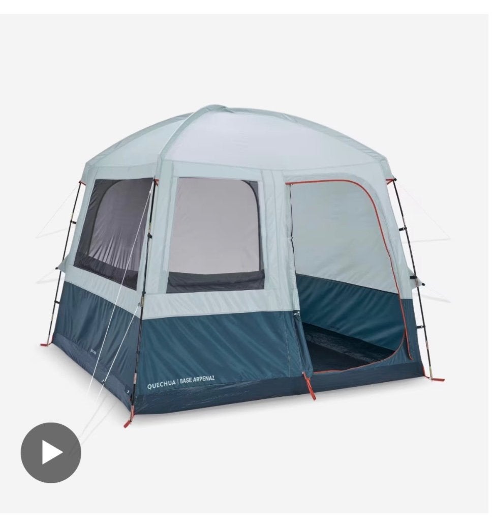 4 persoons tent blauw, Ophalen, Gebruikt