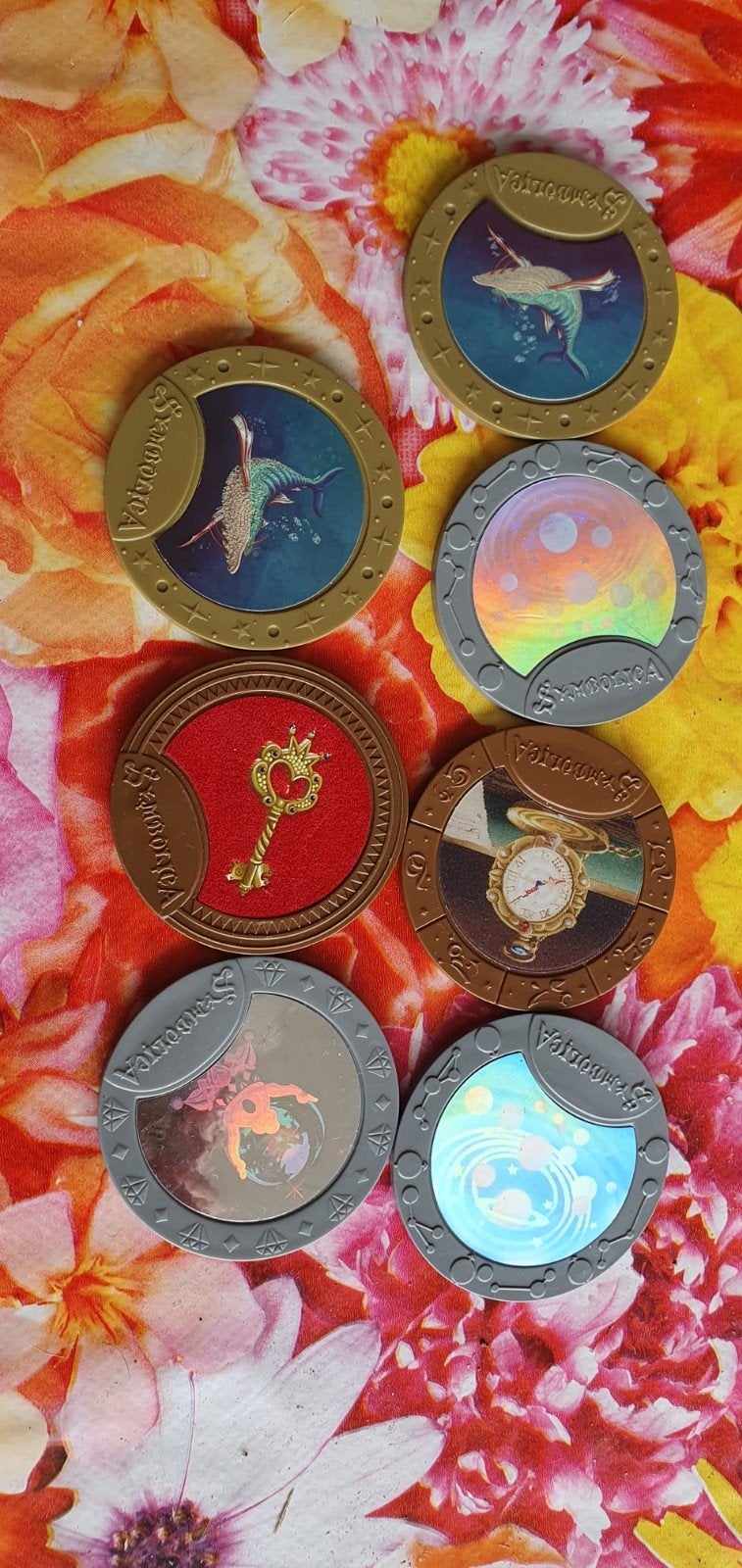 Efteling munten symbolica,  gratis, Verzamelen, Efteling, Ophalen of Verzenden, Zo goed als nieuw, Button of Speldje
