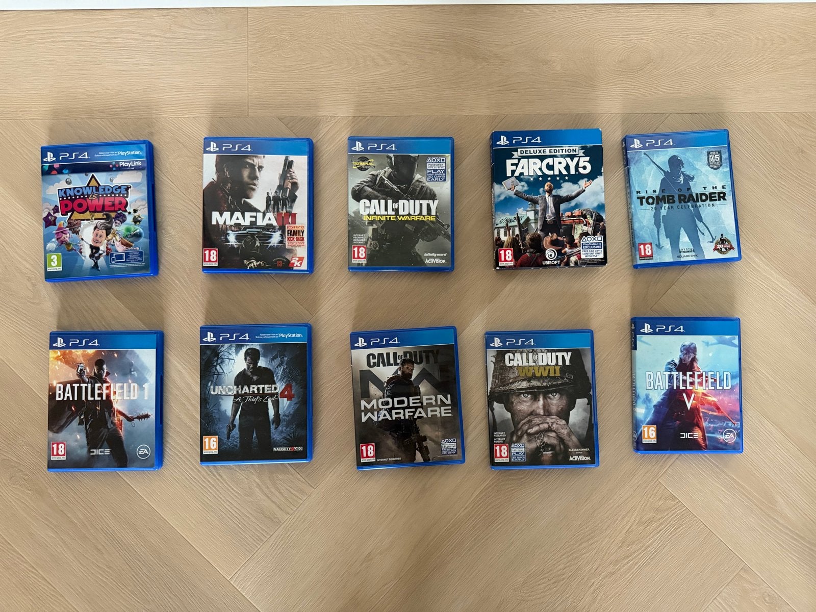 10x PS4 Games, o.a. Battlefield, Call of Duty, etc., Online, Gebruikt, Vanaf 18 jaar, Shooter