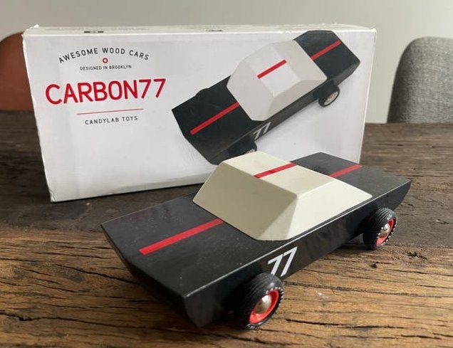 Candylab Toys Carbon77 - Houten Auto - Brooklyn Design, Ophalen of Verzenden, Zo goed als nieuw