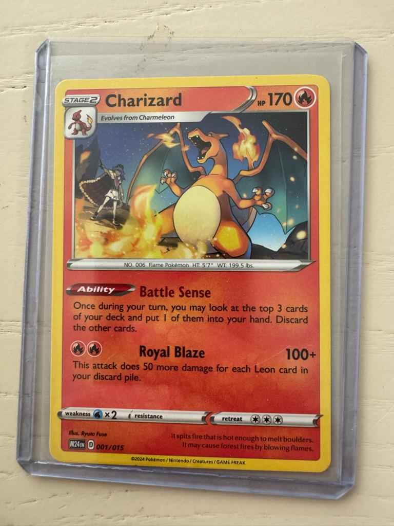 Charizard Stage 2 Pokémon Kaart 2024, Ophalen of Verzenden, Zo goed als nieuw, Losse kaart