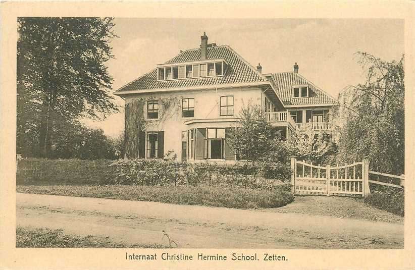 380-741-023 Zetten Internaat Christine Hermine Schoo, Verzamelen, Verzenden, Voor 1920, Gelderland