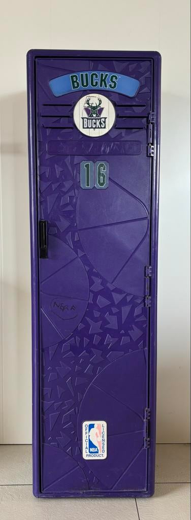 Vintage NBA Milwaukee Bucks Locker - Kinderkamer, Ophalen of Verzenden, Gebruikt, Jongen of Meisje